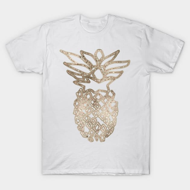 Golden rose pineapple T-Shirt by RoseAesthetic